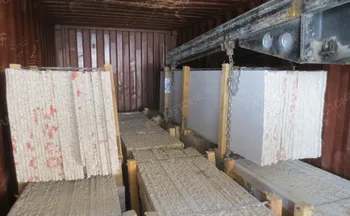 Turkish marble slabs prepared for export loading